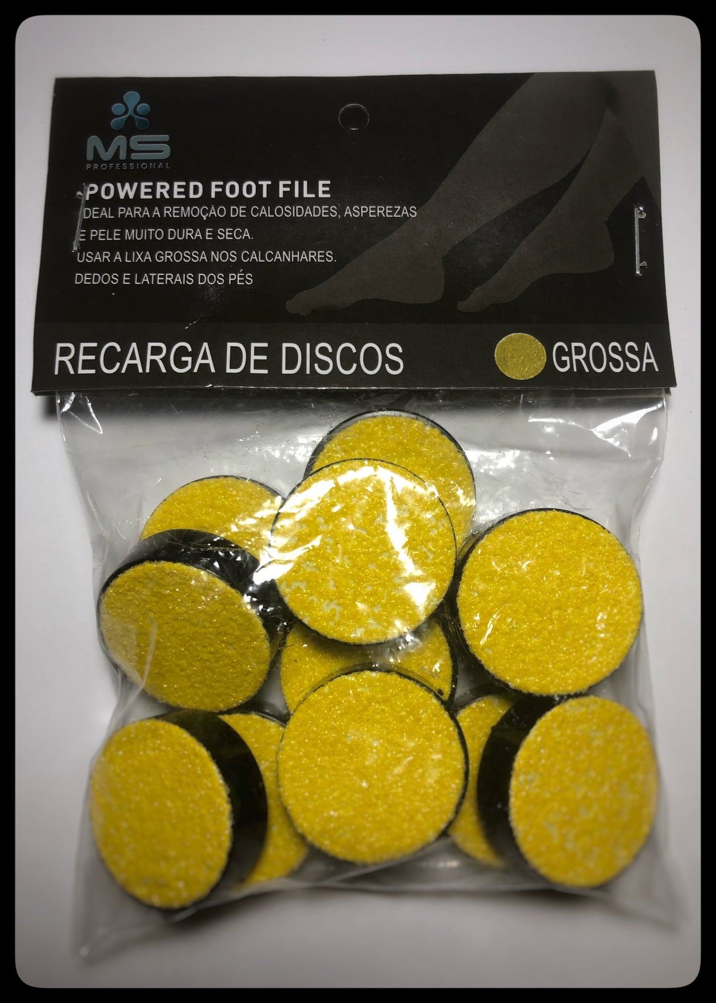 RECARGA GROSSA - PEDICURO MS PROFESSIONAL 12PCS