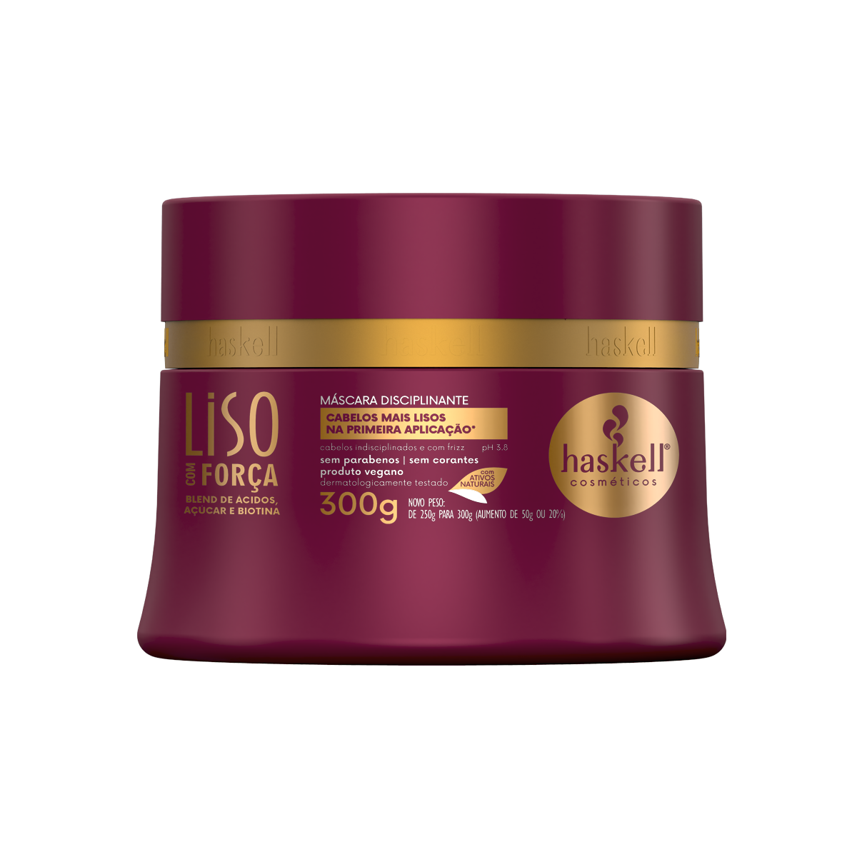 Haskell Liso Com Força Máscara 300g