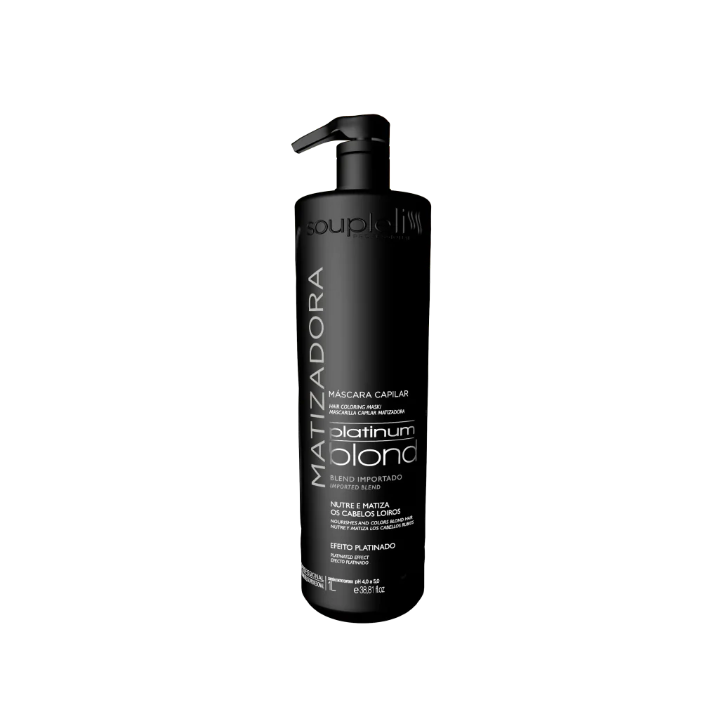 Máscara Matizadora Platinum Blond 01 lt Soupleliss Professional