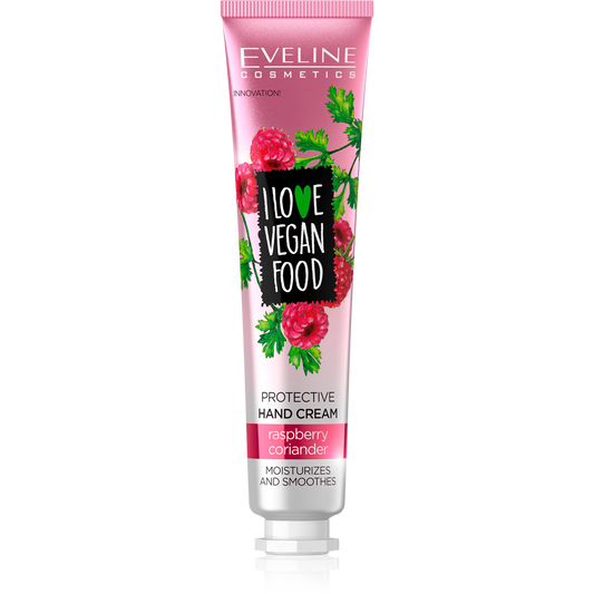 I LOVE VEGAN FOOD PROTECTIVE HAND CREAM  RASPBERRY&CORIANDER 50ML