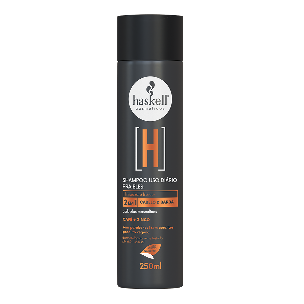 SHAMPOO CABELO E BARBA PRA ELE 250ML - H