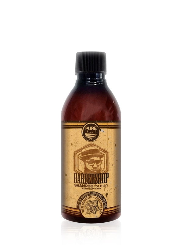 Pure Brasil BarberShop para Hombre Champú Menta 250ml